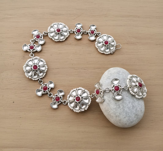 Kundan Matha Patti with ruby stones