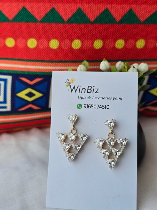 Triangle Drop Earrings