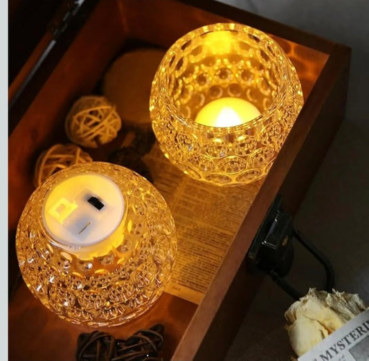 Acrylic Tlight with honeycomb design