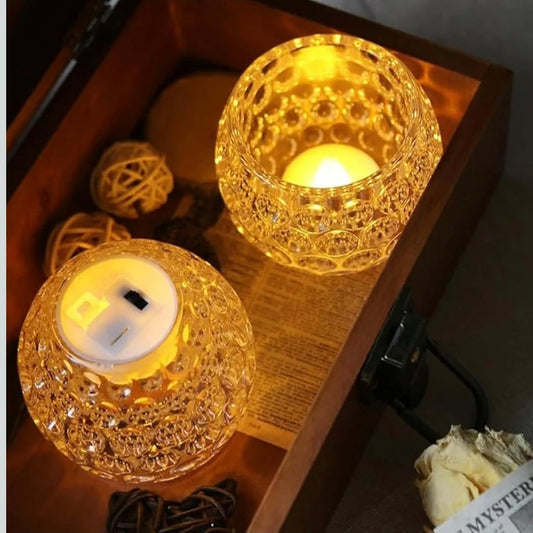 Acrylic Tlight with honeycomb design