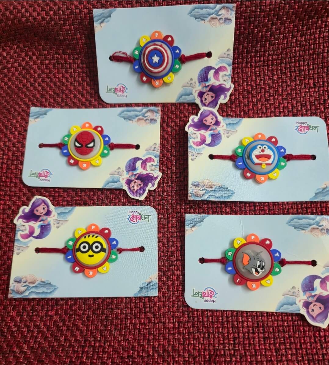 Kids Silicone Rakhi | Cute Cartoon Rakhis for Boys