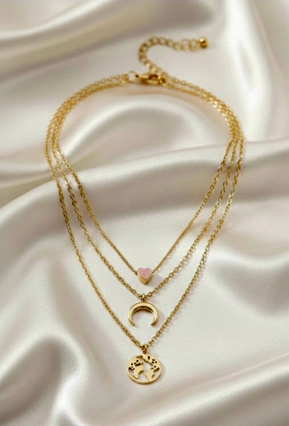 Gold Plated 3 Layered Necklace