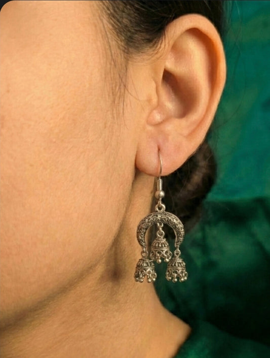Oxidised Jhumki