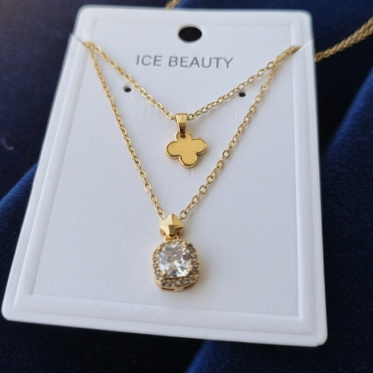 Double Layered Antitarnish Neckpiece