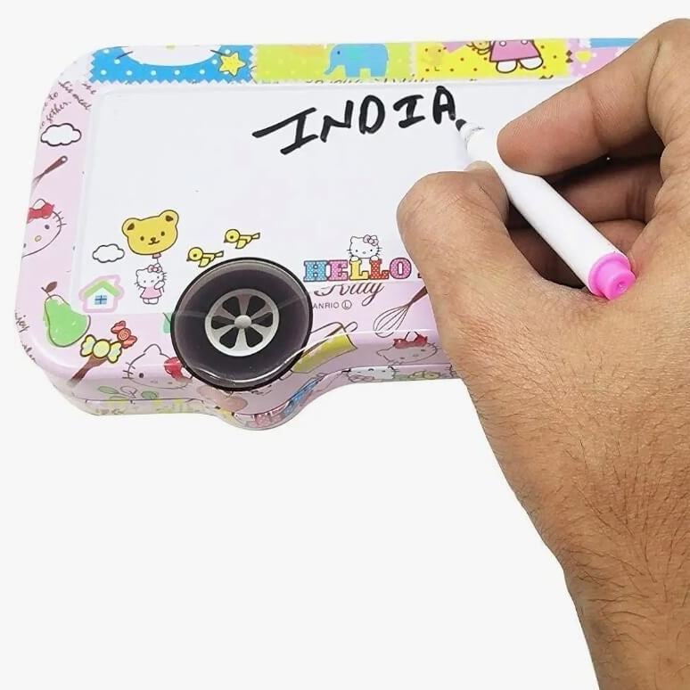 Hello Kitty Bus Shape Pencil Box with Stationery Set for Kids | Cute Multipurpose Pencil Case