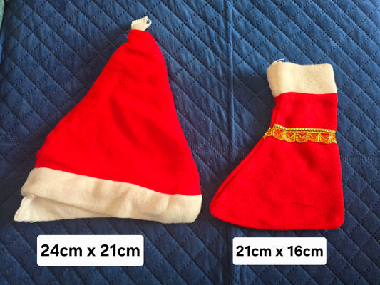 Santa Cap n Sock Combo