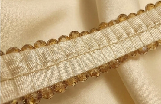Crystal Beaded Golden Hairband