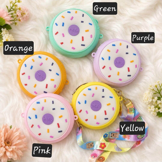 Cute Silicone Pouch with Sling | Mini Purse for Girls