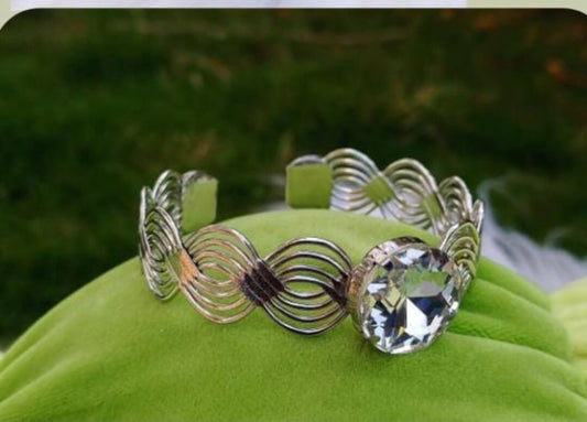 Oxidised open Bracelet