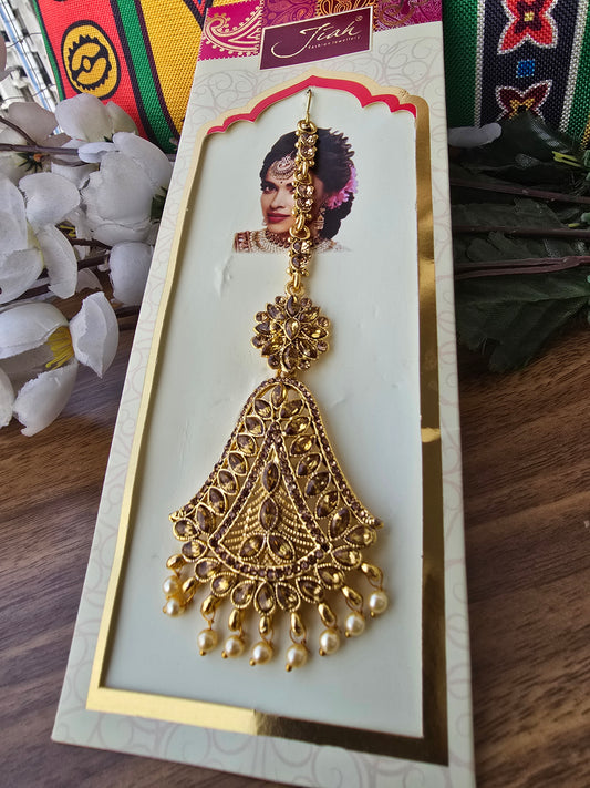 Champagne Stone Jhoomar Tikka