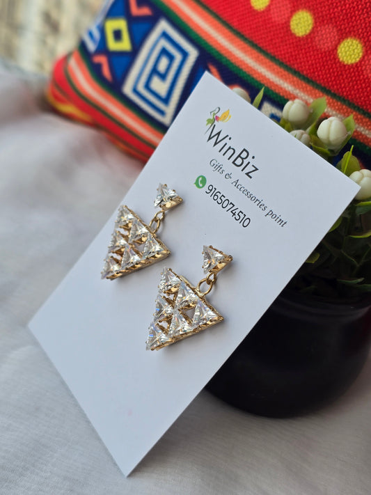 Triangle Drop Earrings