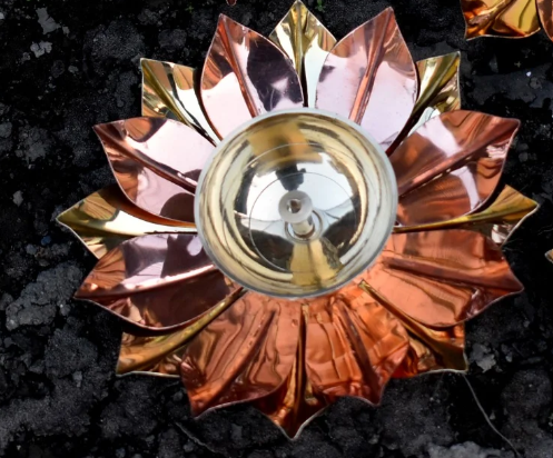 Brass Copper Lotus Diya