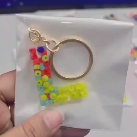 Personalized Alphabet Resin Keychains