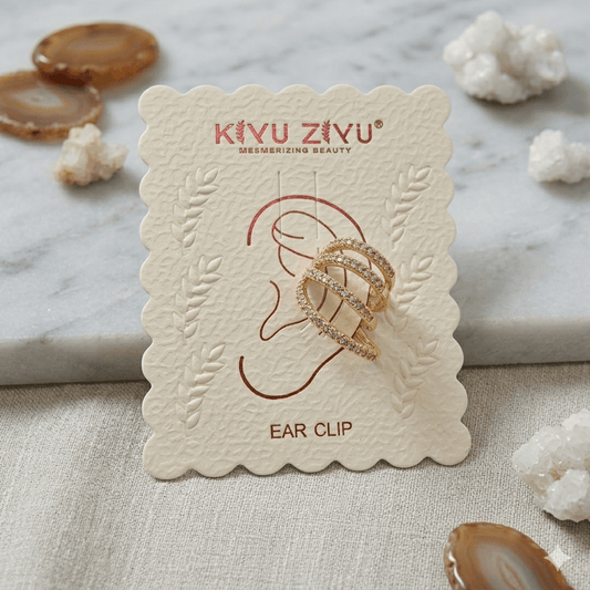 Luxury Multi-Layer CZ Ear Cuff Clip (Anti-Tarnish | No Piercing)