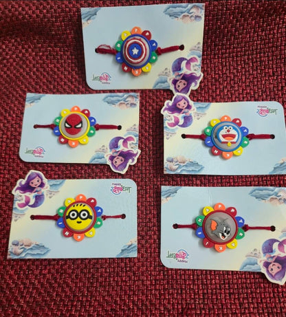 Kids Silicone Rakhi | Cute Cartoon Rakhis for Boys