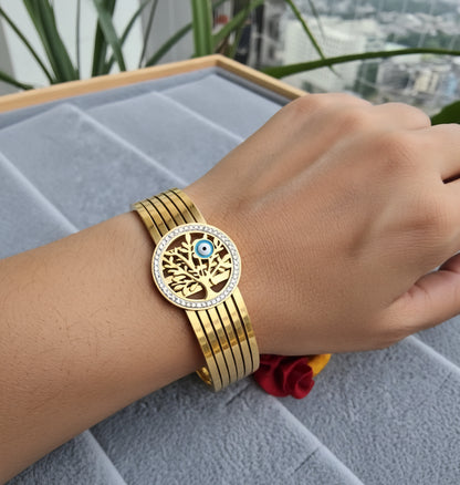 Evil Eye Antitarnish Stainless Steel Bracelet