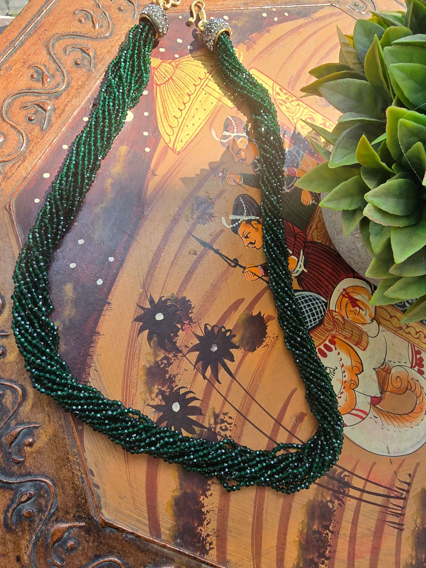 Elegant  Multi-Strand Hydro Beads Necklace for Women | Festive & Party Wear Jewellery