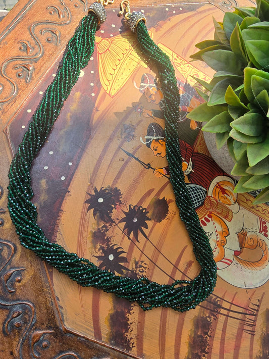 Elegant  Multi-Strand Hydro Beads Necklace for Women | Festive & Party Wear Jewellery