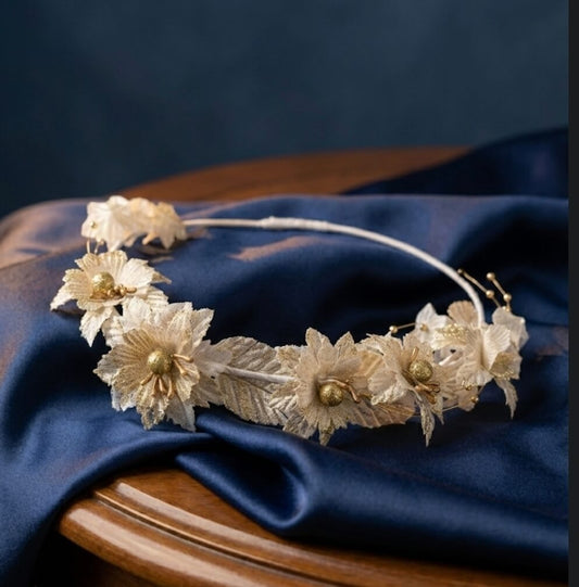 Beautiful Tiara with Beaded Ascent