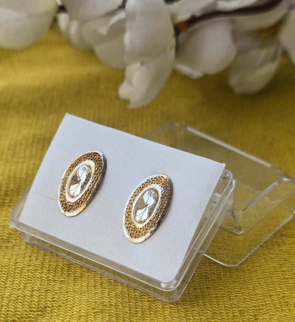 Two tone Traditional Earrings