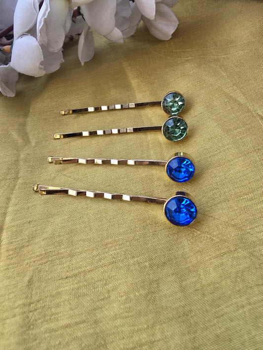 Bob Pins with a Rhinestone(1pair)
