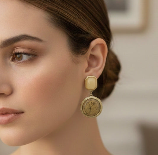 Pale Yellow Danglers