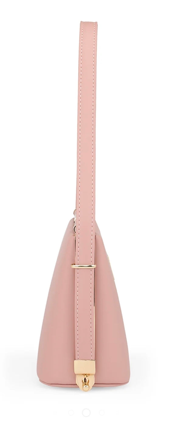 JBlues Blush Pink Solid Handbag