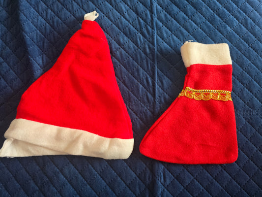 Santa Cap n Sock Combo