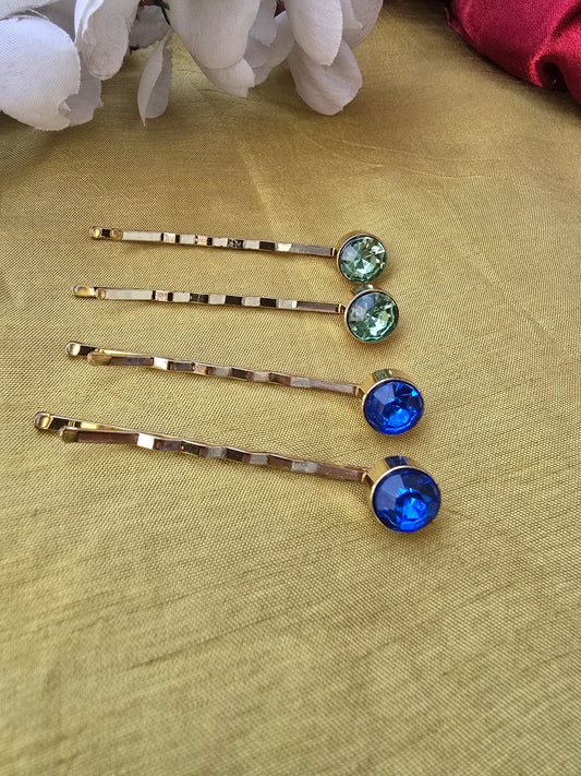 Bob Pins with a Rhinestone(1pair)