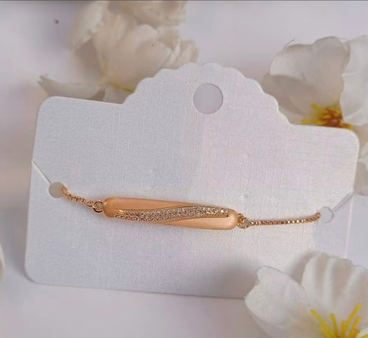Trendy Adjustable Chain Bracelet | Rose Gold Bracelet
