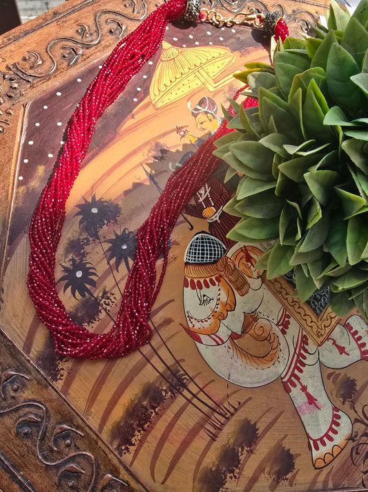 Elegant  Multi-Strand Hydro Beads Necklace for Women | Festive & Party Wear Jewellery