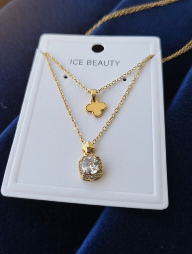 Double Layered Antitarnish Neckpiece