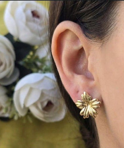 Maple Flower Korean Earrings