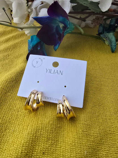 Antitarnish Korean Hoop Style Studs