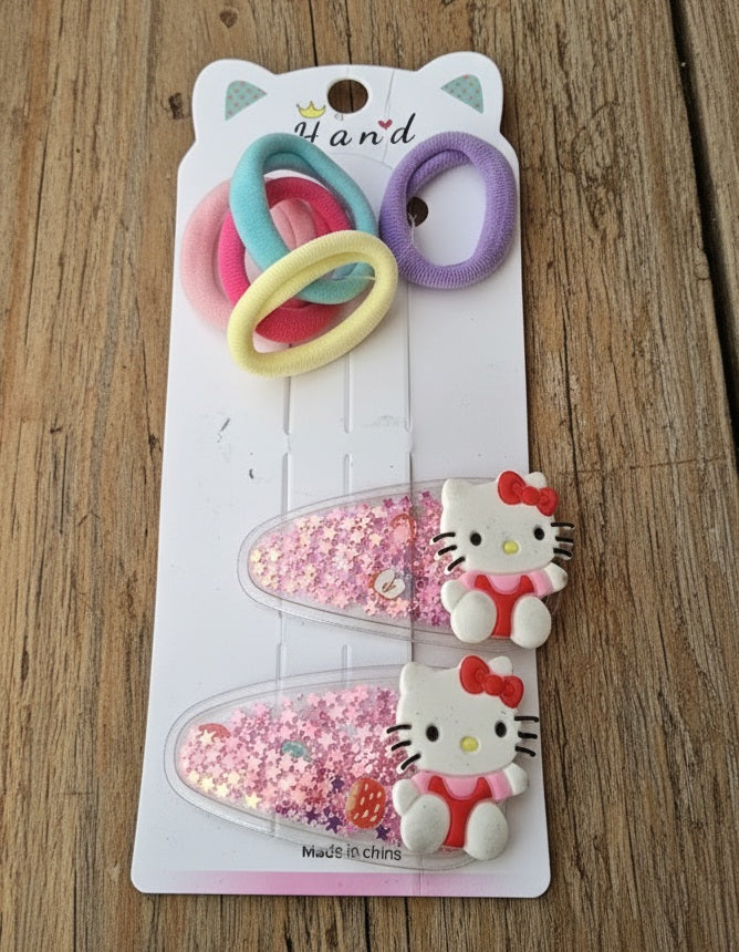 Glittery Kitty Clip Cards