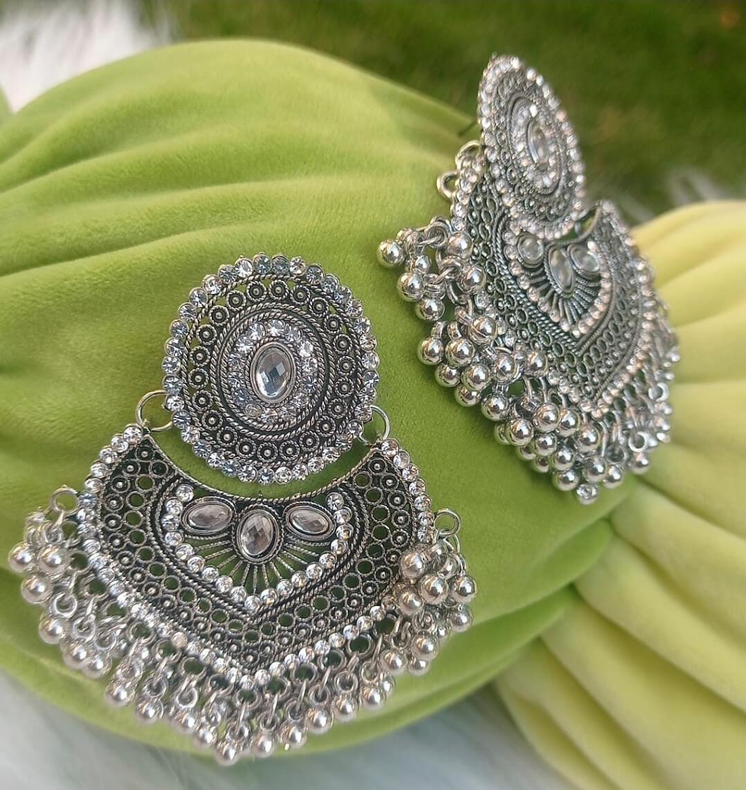 Oxidised silver Earrings