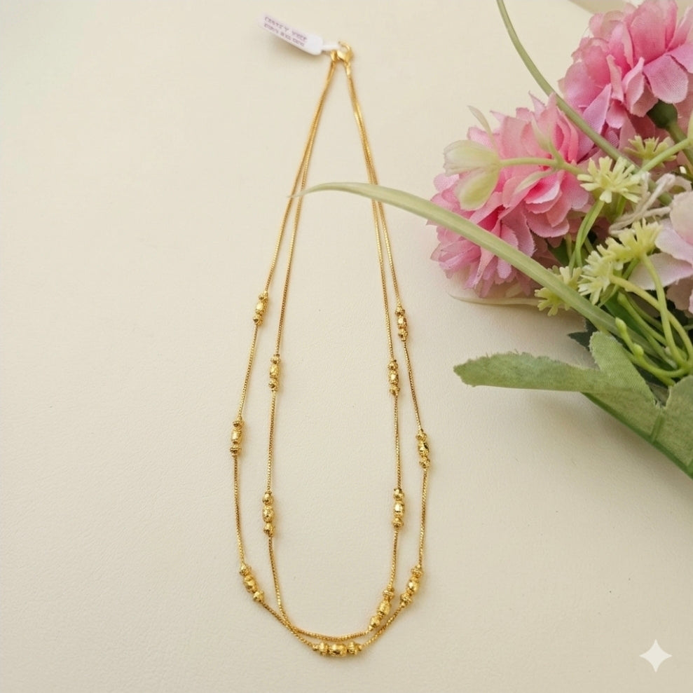 Layered Luxe Anti-Tarnish Chain for Women | Layered Daily Wear Necklace