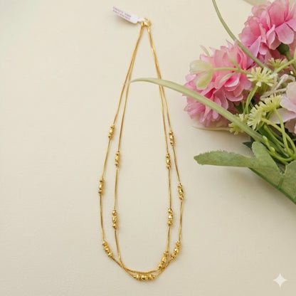 Layered Luxe Anti-Tarnish Chain for Women | Layered Daily Wear Necklace