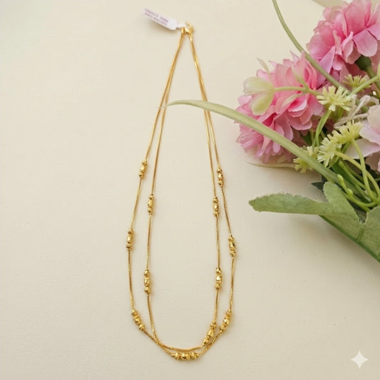 Layered Luxe Anti-Tarnish Chain for Women | Layered Daily Wear Necklace