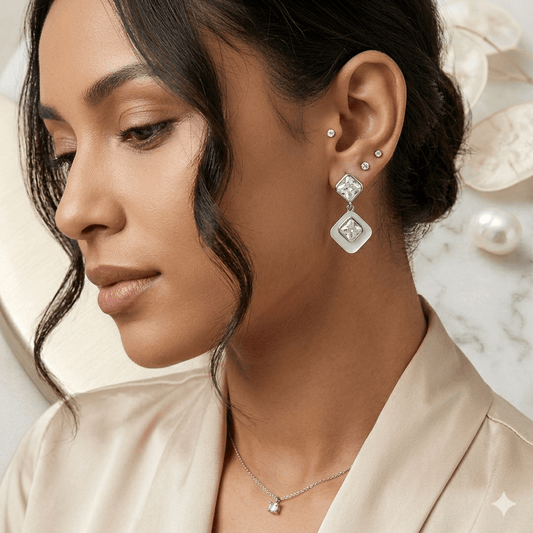 Crystal Drop Statement Earrings