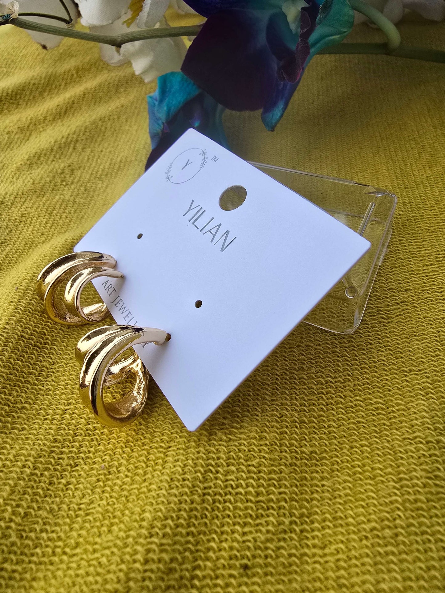 Antitarnish Korean Hoop Style Studs
