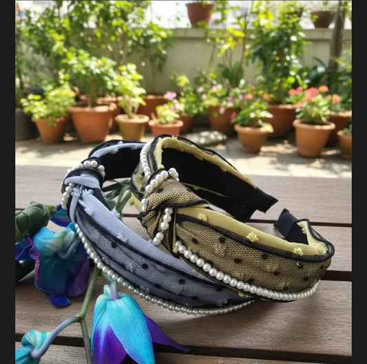 Knot Hairbands with Pearl work