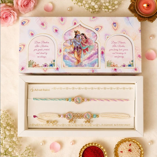 Bhai Bhabhi Rakhi Set with Bracelet, Roli & Beautiful Box Packing | Raksha Bandhan