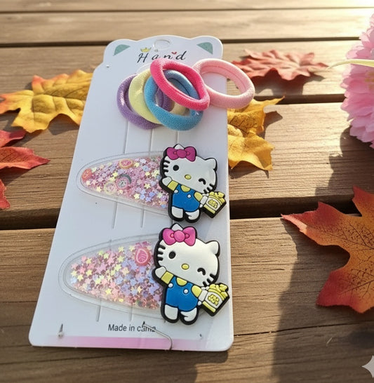 Glittery Kitty Clip Cards