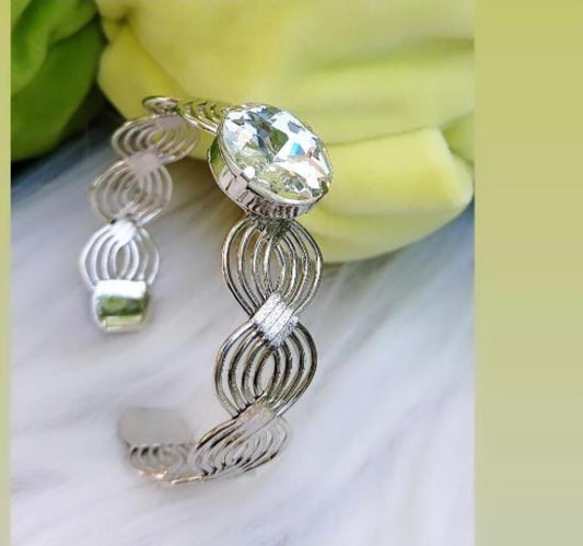 Oxidised open Bracelet