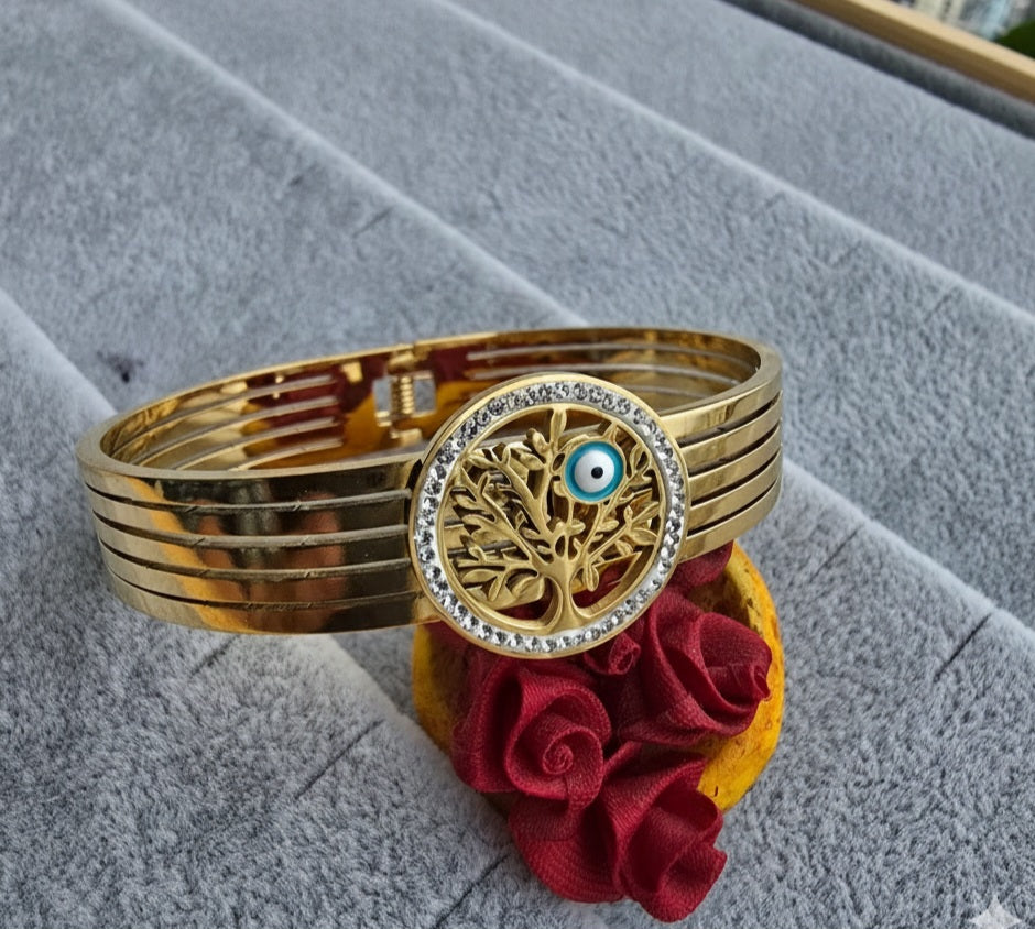 Evil Eye Antitarnish Stainless Steel Bracelet