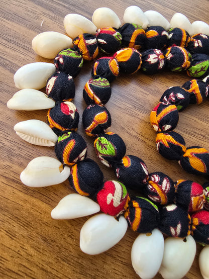 Handmade Three Layered neckpiece with Kaudi Beads