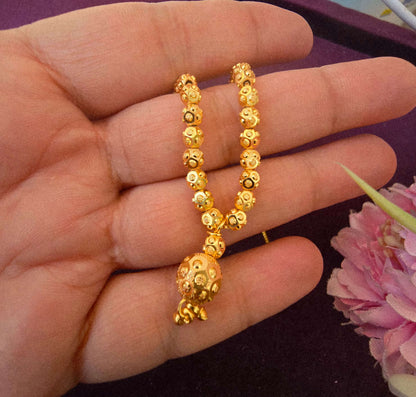 Golden Jhumki Charm Anti-Tarnish Daily Wear Chain