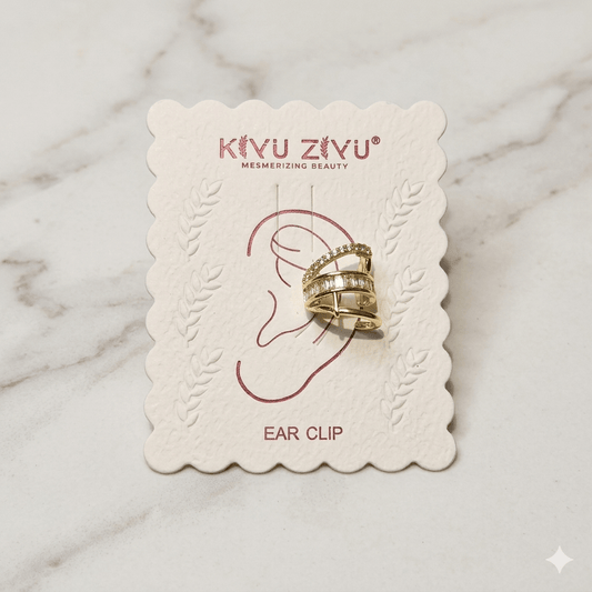 Elegant Multi-Layer Gold Ear Cuff Clip (No Piercing Required)