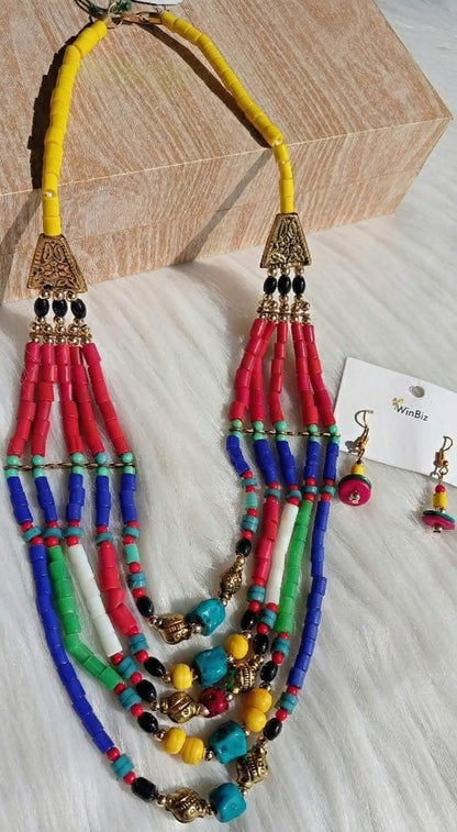 Multicolored Boho Necklace